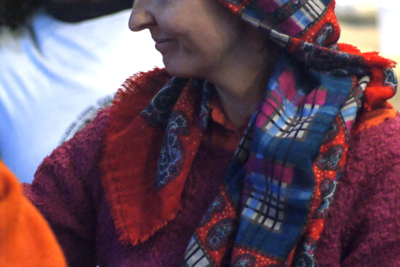 Representante de las agrupaciones migrantes. Foto: Maren Souza