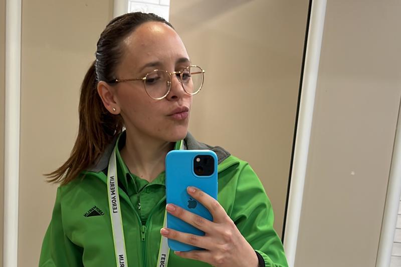 Florencia en su trabajo