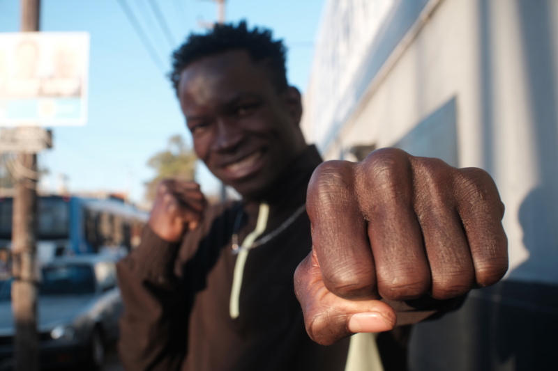 El luchador senegalés Touba Niang