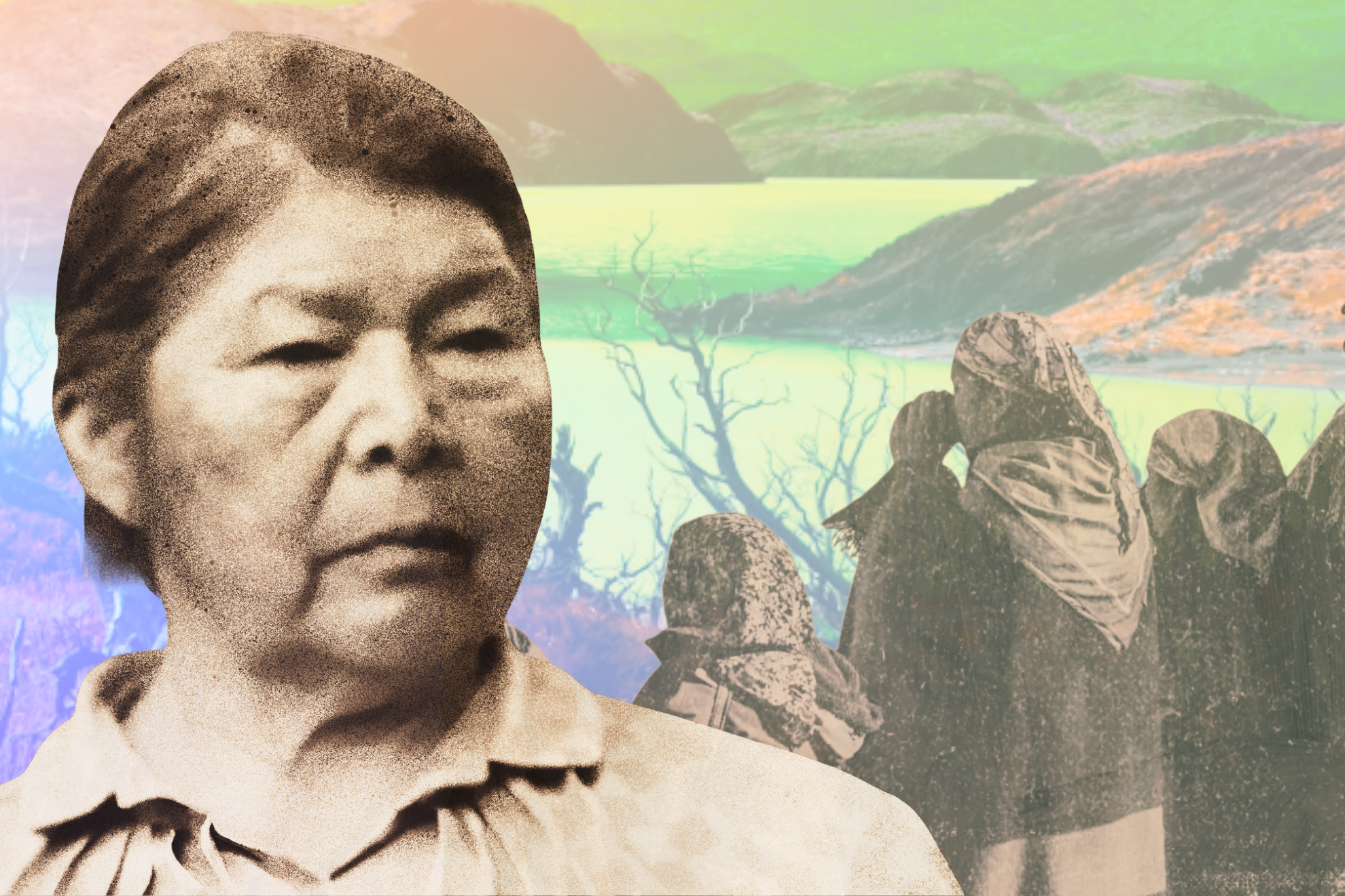 Julieta Chuñil, mujer mapuche y defensora del territorio.