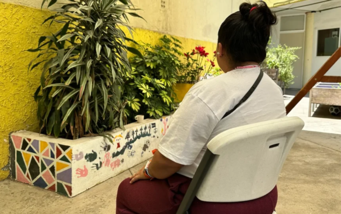 Mujer migrante dada de alta en un CAI de Médicos Sin Fronteras en México.