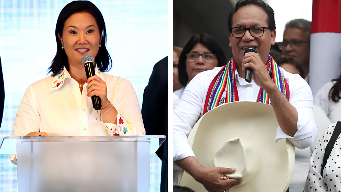 Keiko Fujimori y Roberto Sánchez definen la segunda vuelta en Perú.