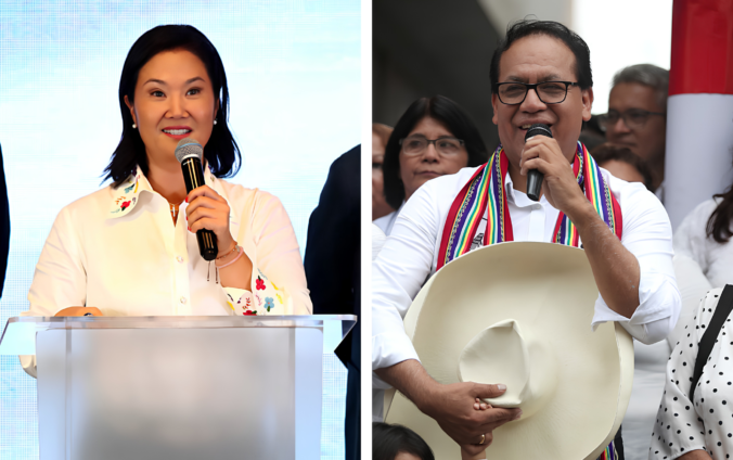 Keiko Fujimori y Roberto Sánchez definen la segunda vuelta en Perú.