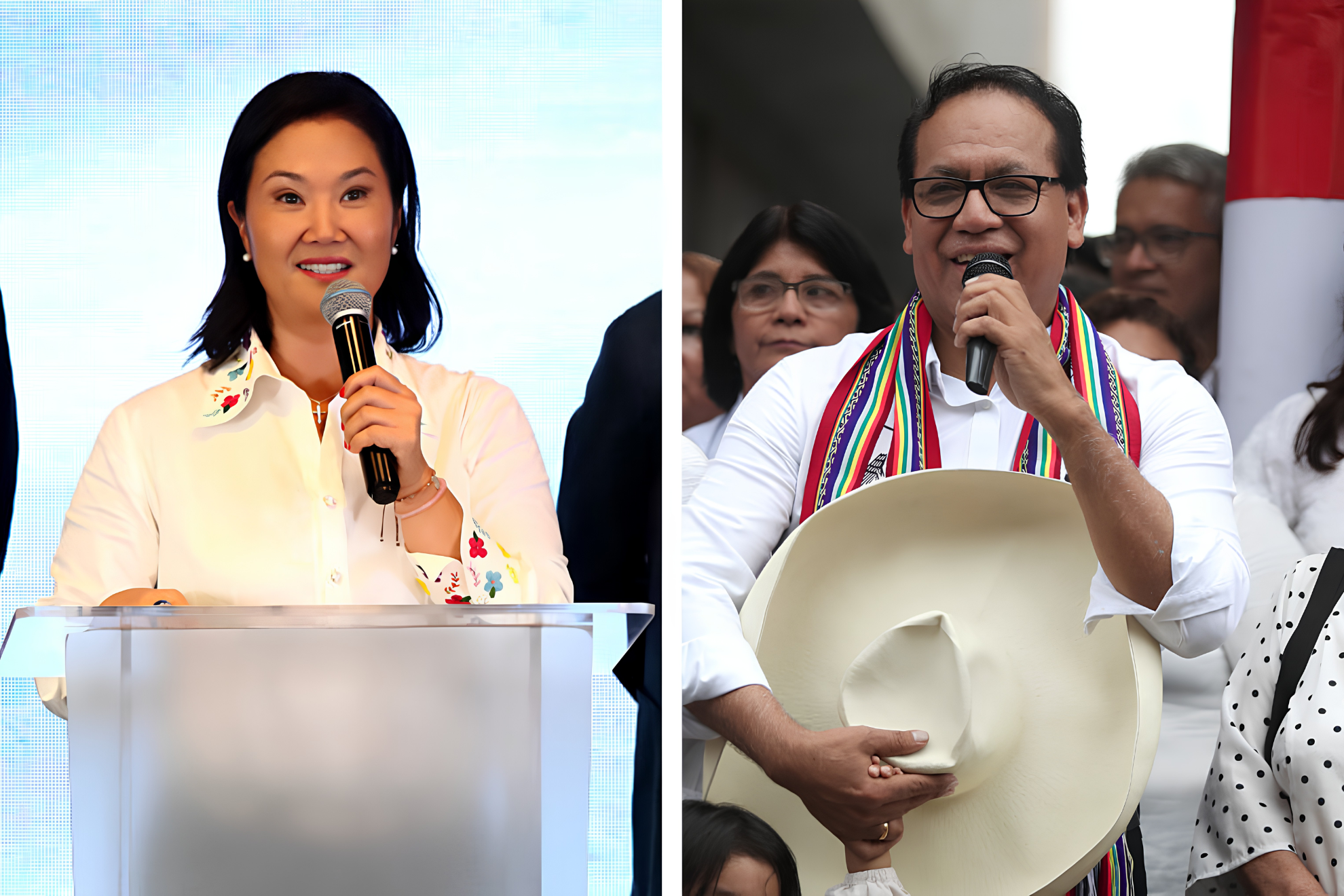 Keiko Fujimori y Roberto Sánchez definen la segunda vuelta en Perú.